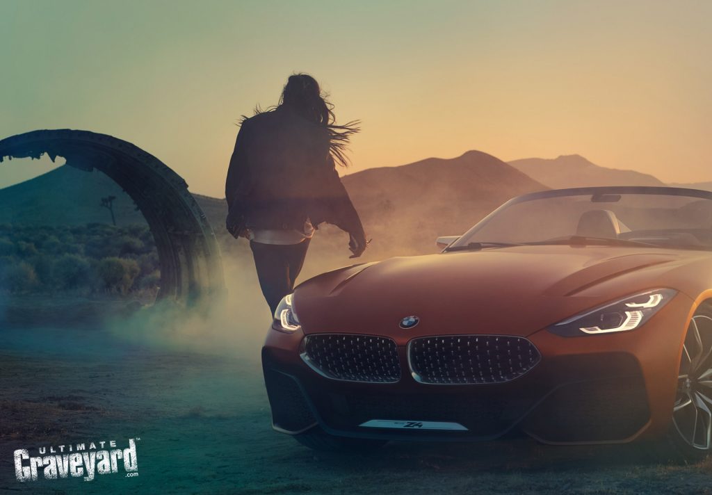 UltimateGraveyard Mojave Desert Film Location BMW Z4 Concept car photographer Agnieszka Doroszewicz