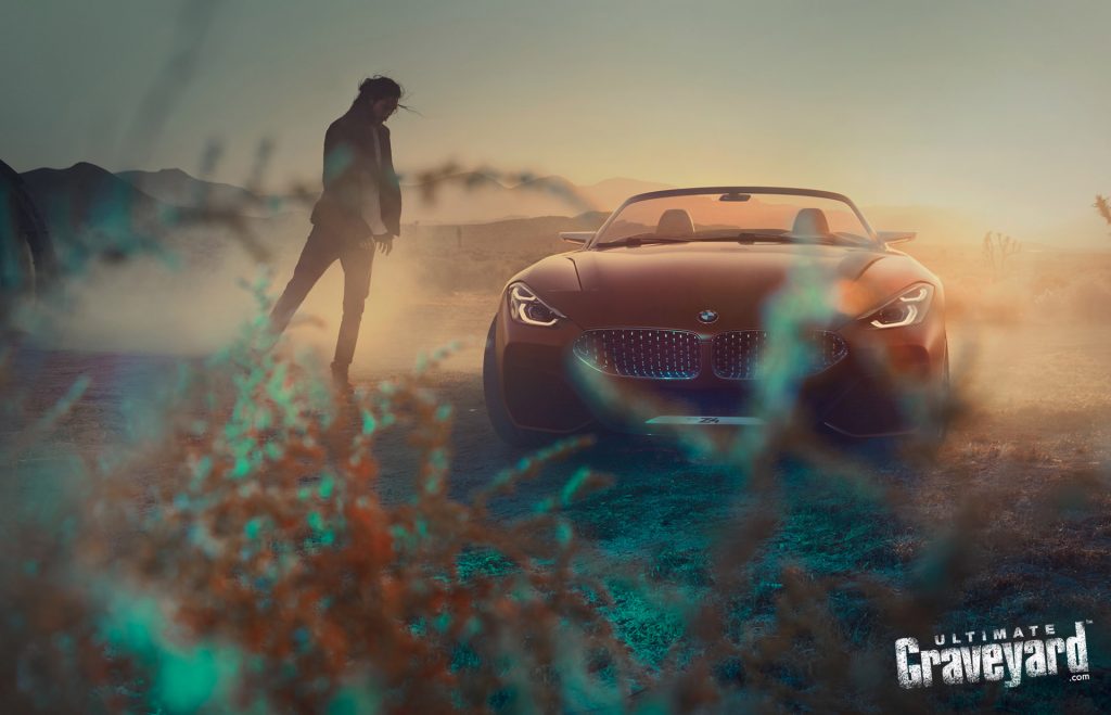 UltimateGraveyard Mojave Desert Film Location BMW Z4 Concept car photographer Agnieszka Doroszewicz